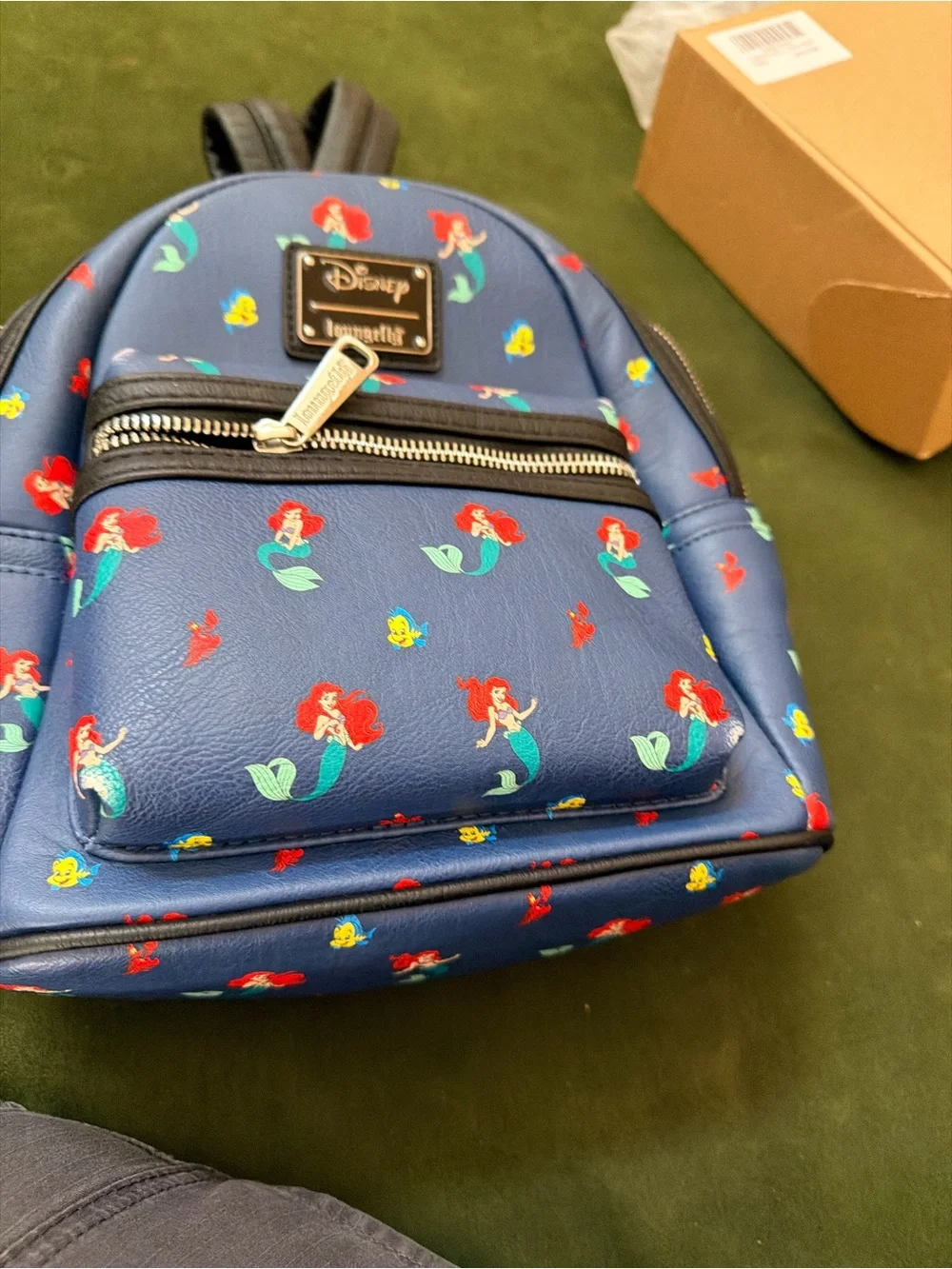Disney x Loungefly The Little Mermaid Ariel Navy Mini Backpack